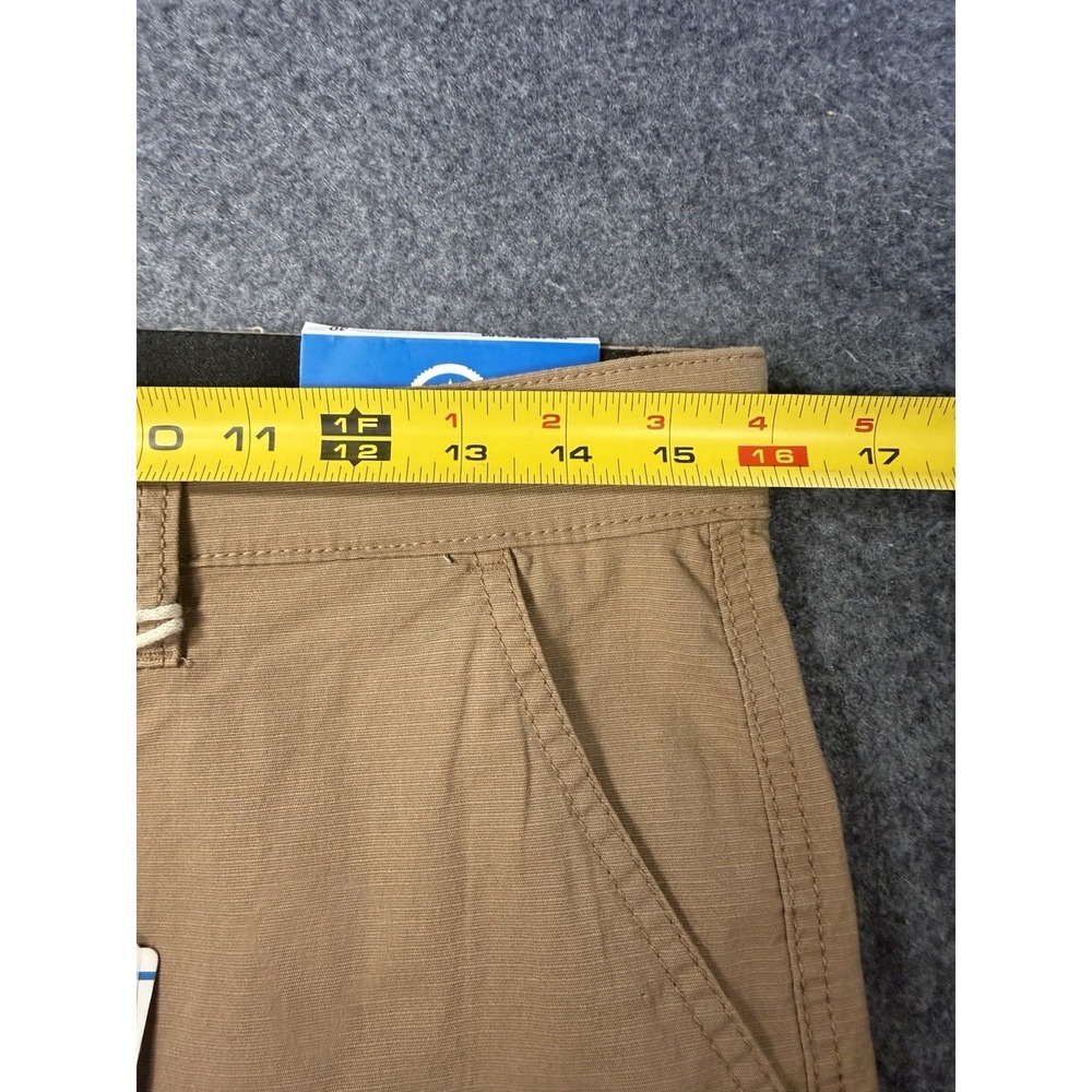 Monument Flex Tech Cargo Shorts Size 30 Cigar Khaki 9 Inch Inseam - Picture 8 of 9